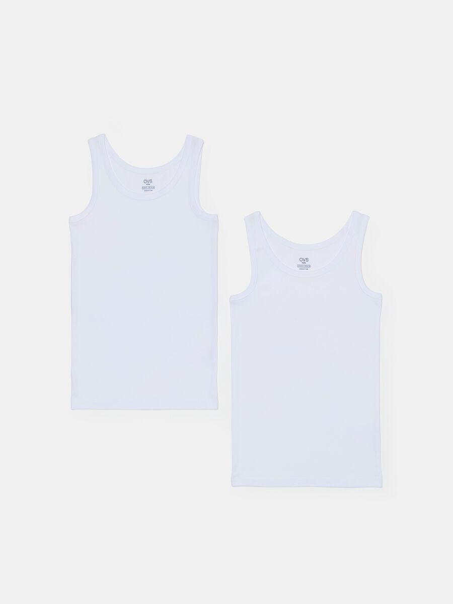 Two-pack racerback vests with ribbed edging_0