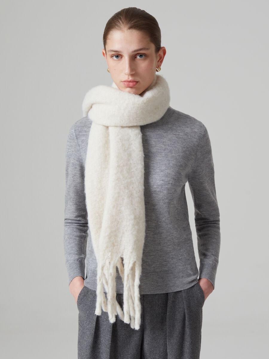 Wool top with round neck_1