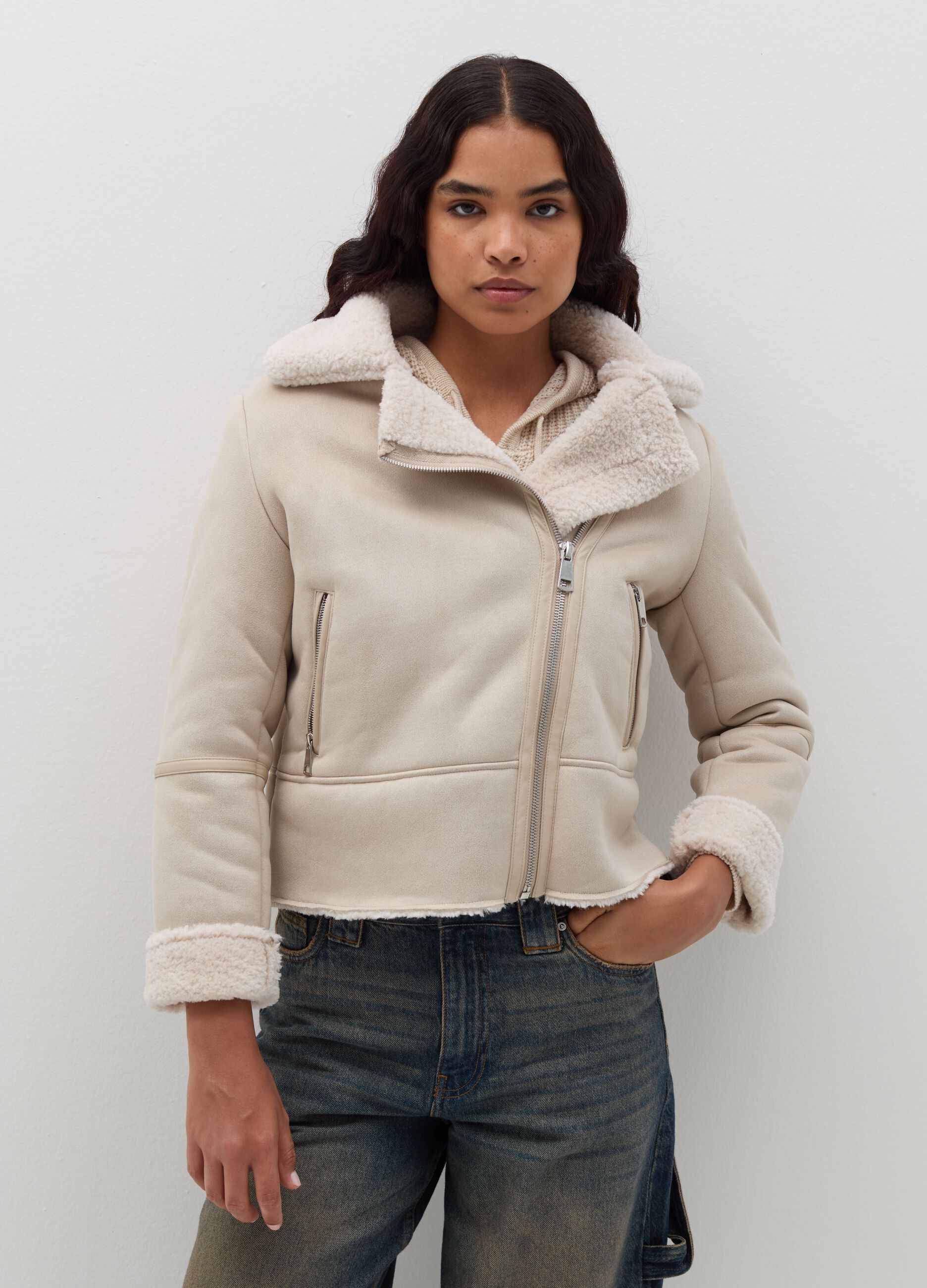 Sheepskin with sherpa lining