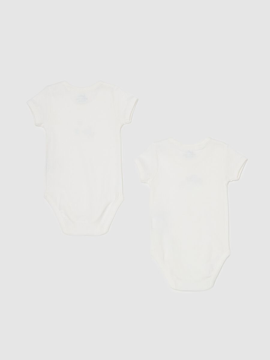 Two-pack organic cotton bodysuits with print_1