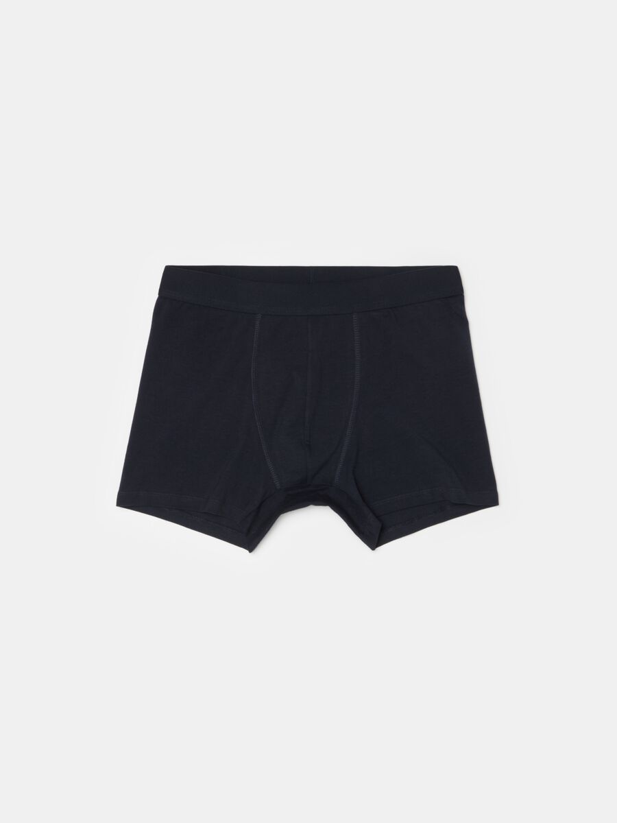 Stretch cotton boxers with external elastic_4