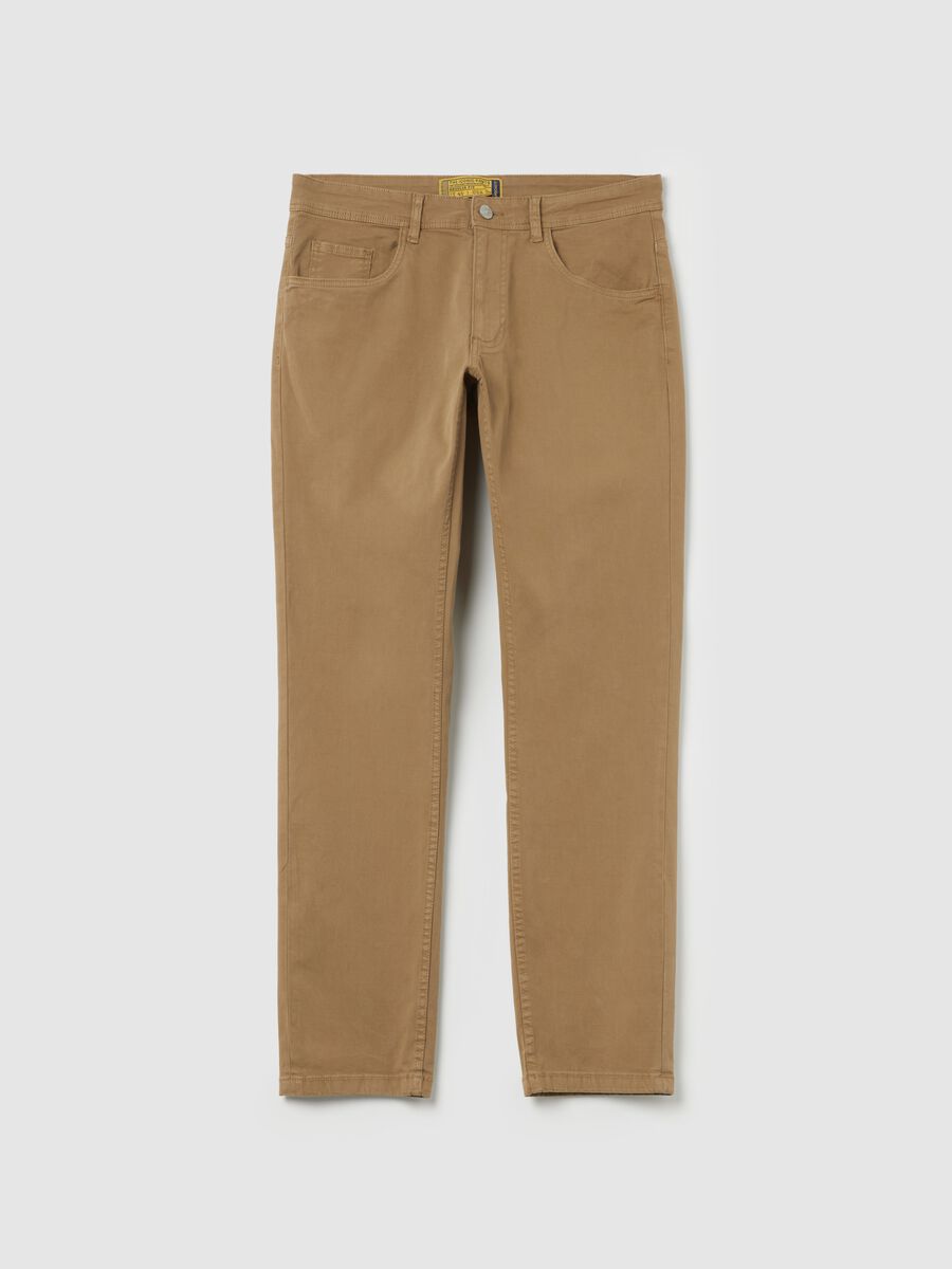 Pantaloni regular fit cinque tasche_0