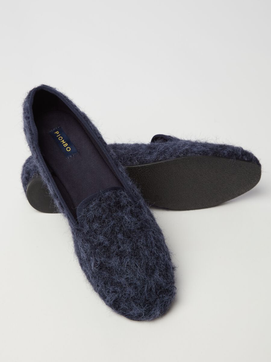 Bouclé-effect slipper shoes_2