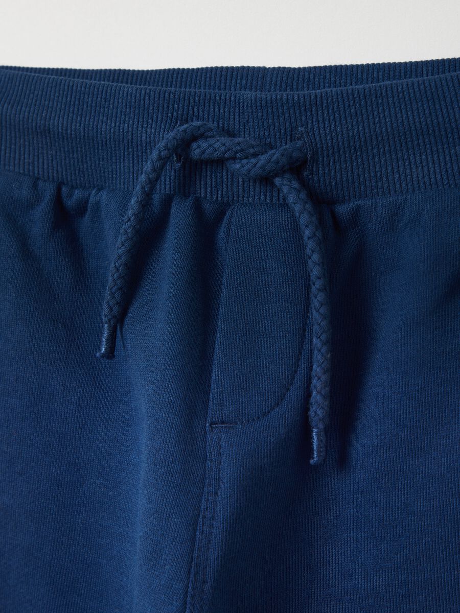 Fleece joggers with drawstring_2