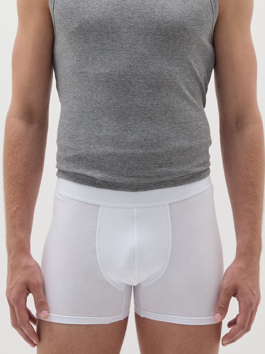 Organic cotton boxer shorts with external elastic_1