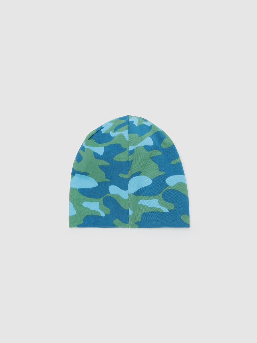 Camouflage hat in organic cotton_1