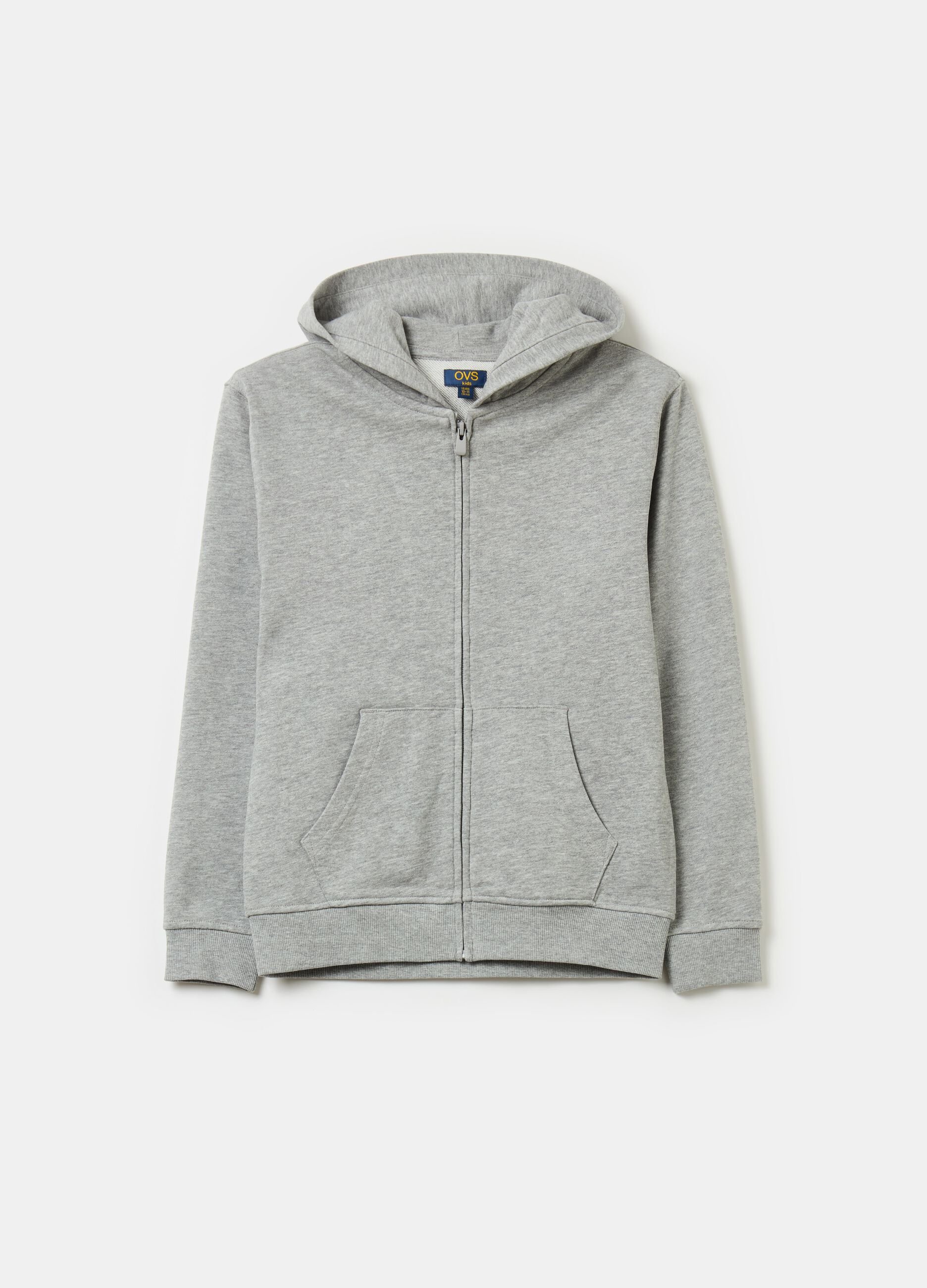 Essential full-zip sweatshirt with hood