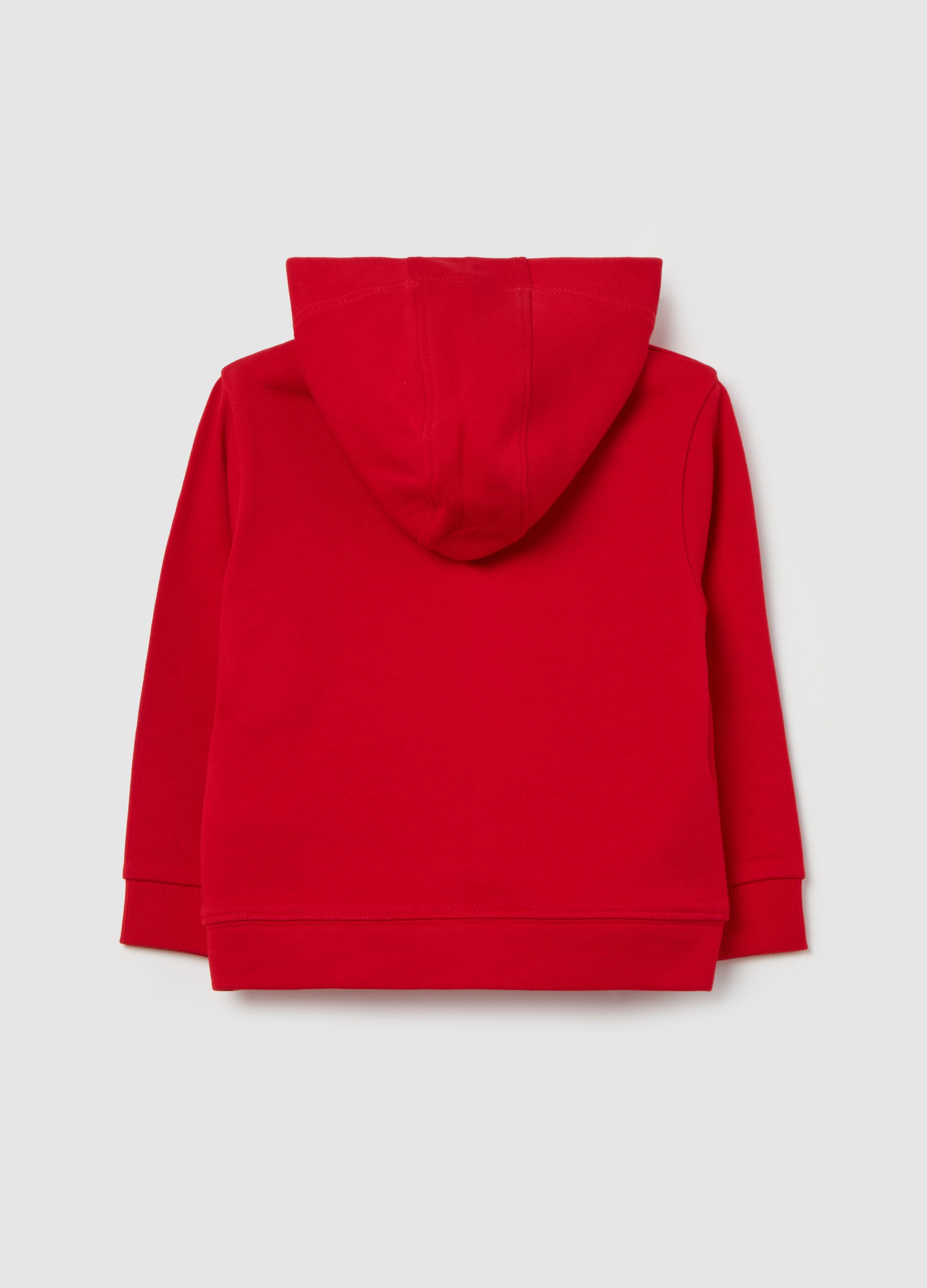 Full-zip sweatshirt in French terry with hood