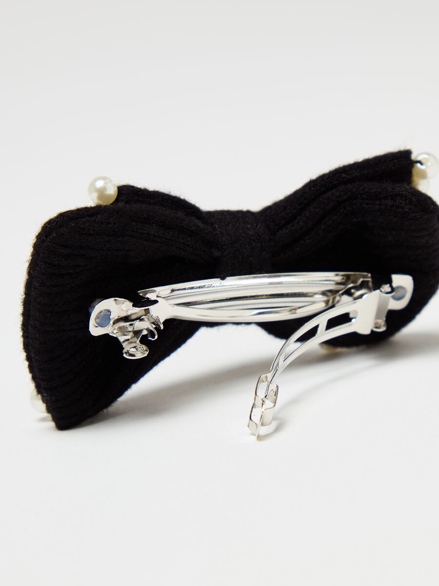 Bow clip with beads_3