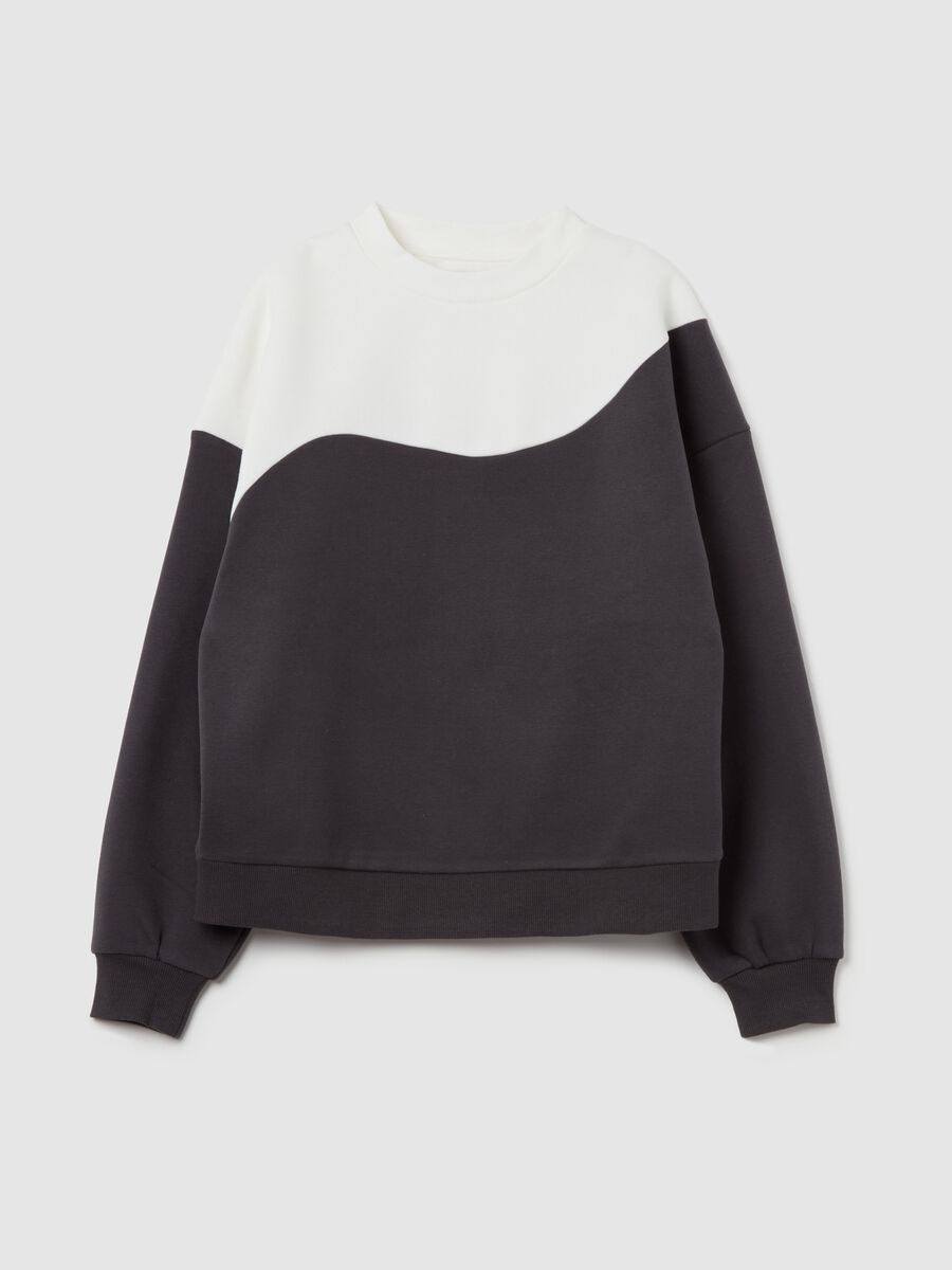 AI•KI colourblock sweatshirt_4