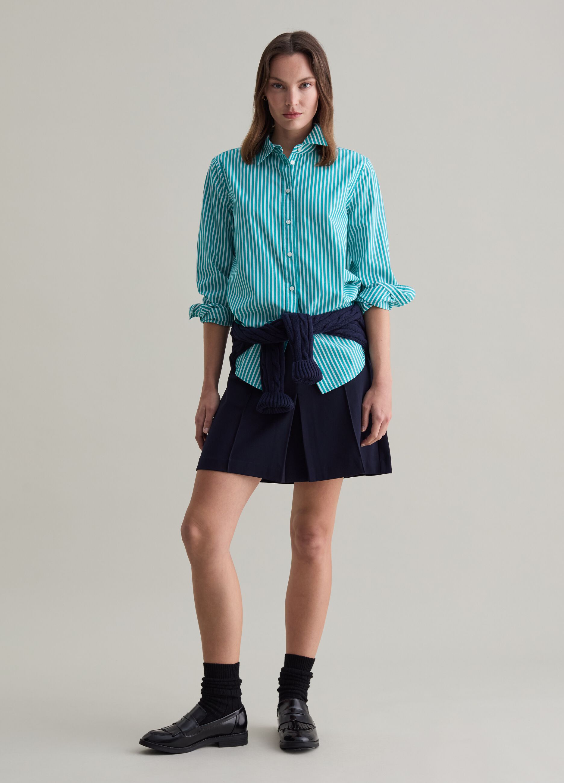 Cotton poplin shirt