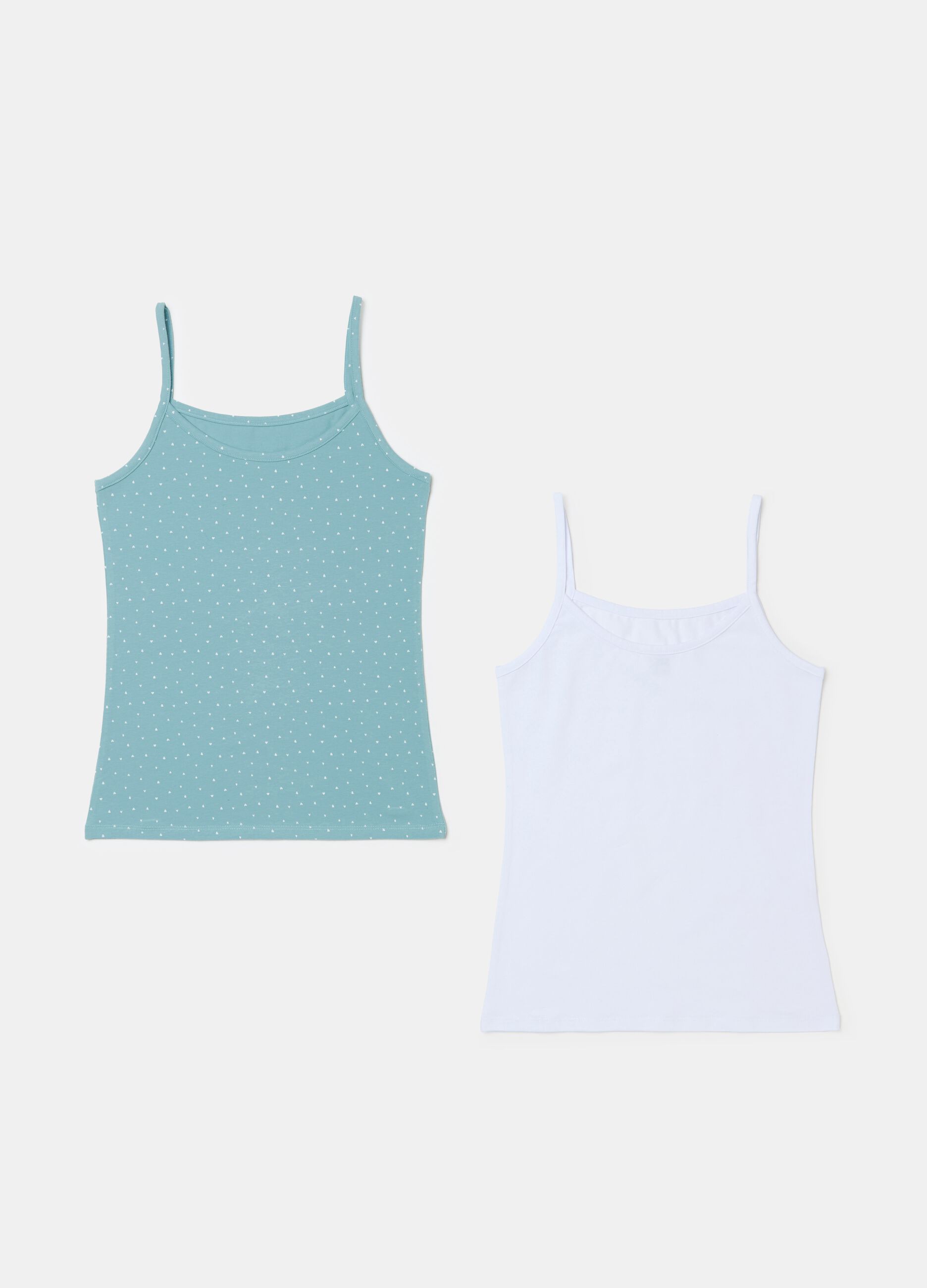 Two-pack organic cotton vests