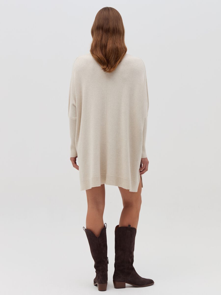 Cable-knit dress with high neck_2