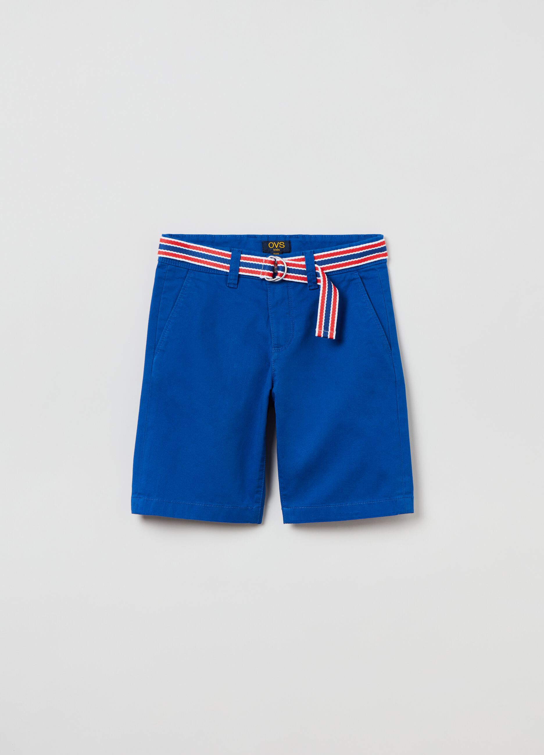 Chino shorts with belt