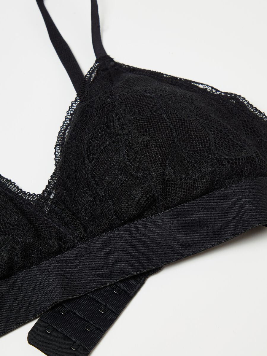 The Triangle soft bra in floral lace_5