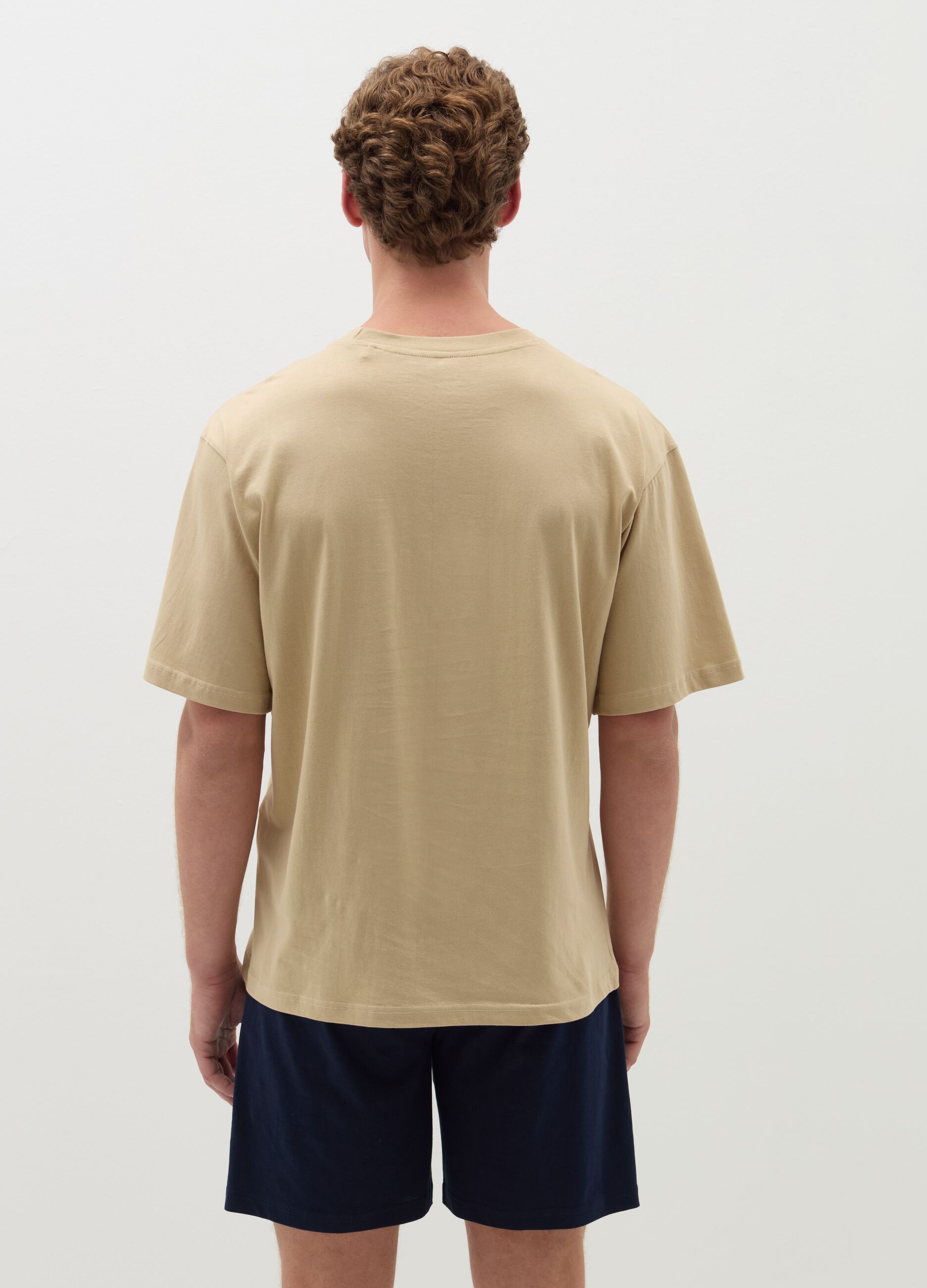 T-shirt pigiama relaxed fit in cotone