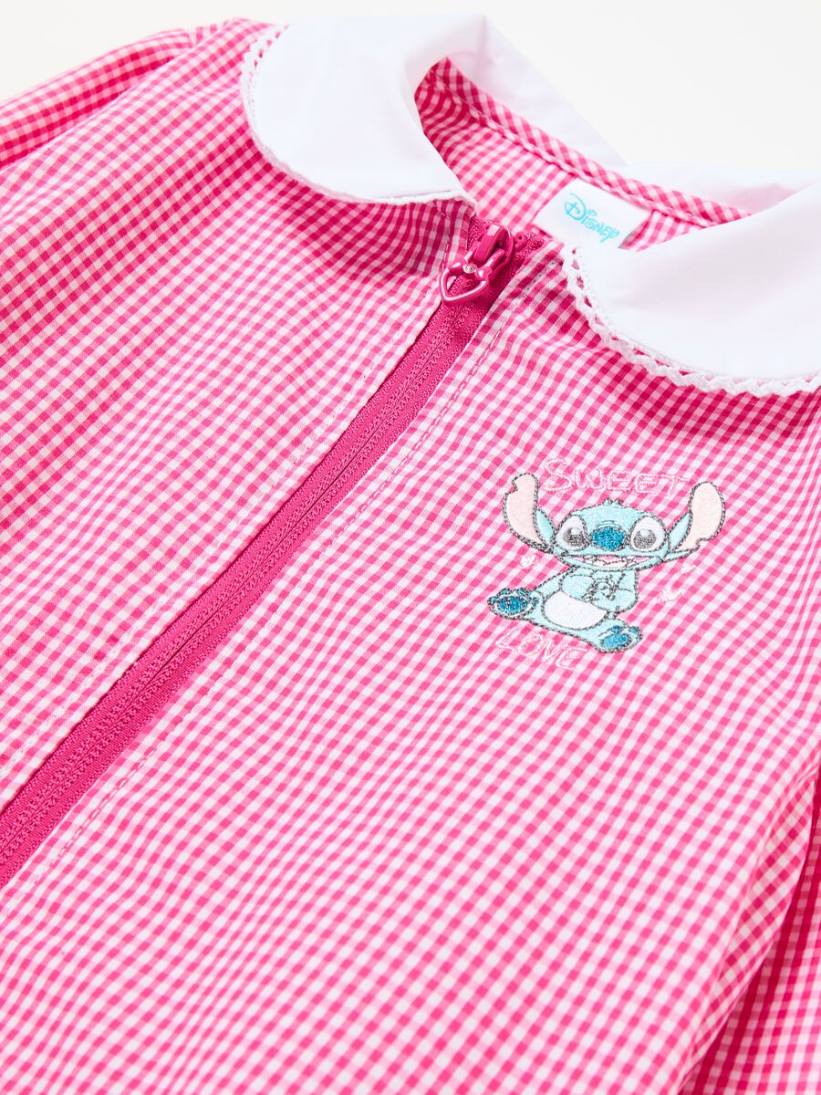 Gingham smock with zip and Stitch embroidery_2