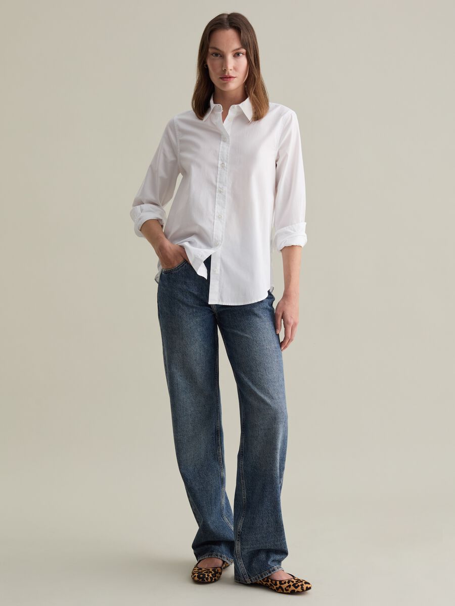 Cotton poplin shirt_0