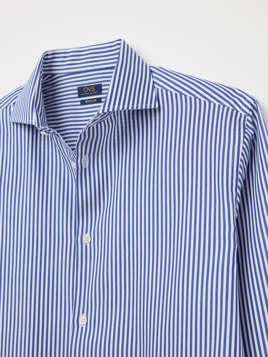 Regular-fit easy-iron striped shirt_5