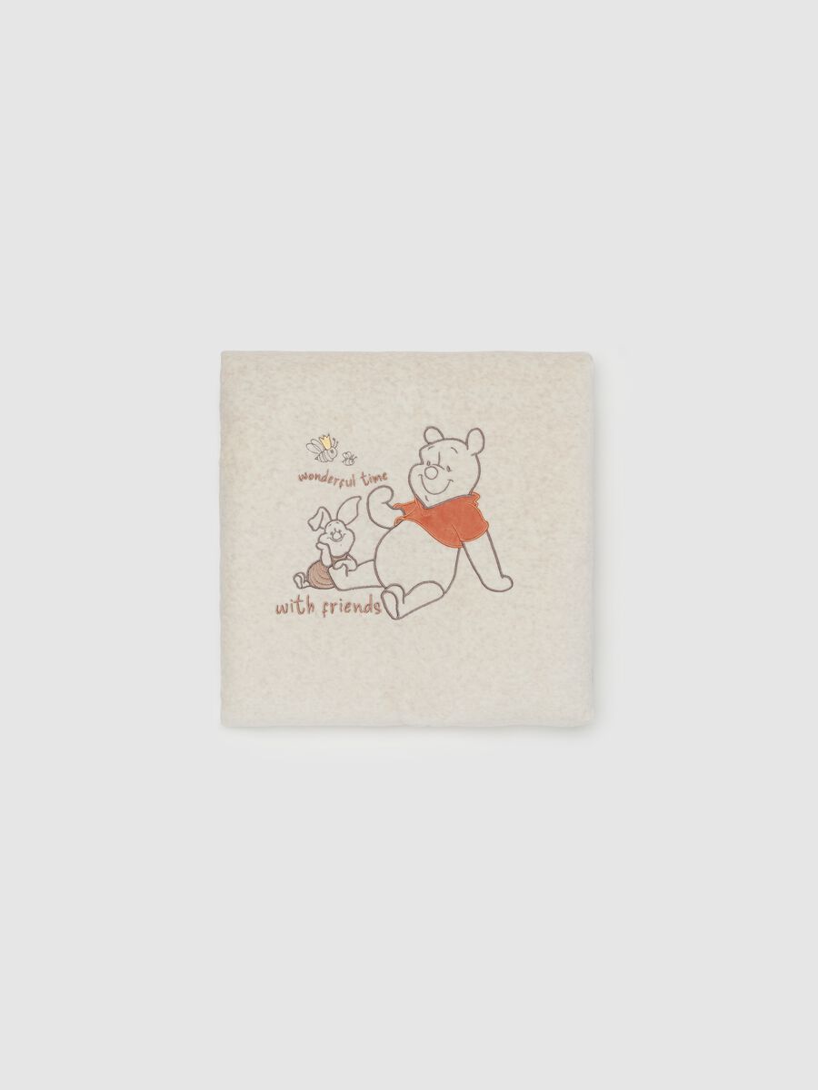 Velour blanket with Winnie the Pooh embroidery_0