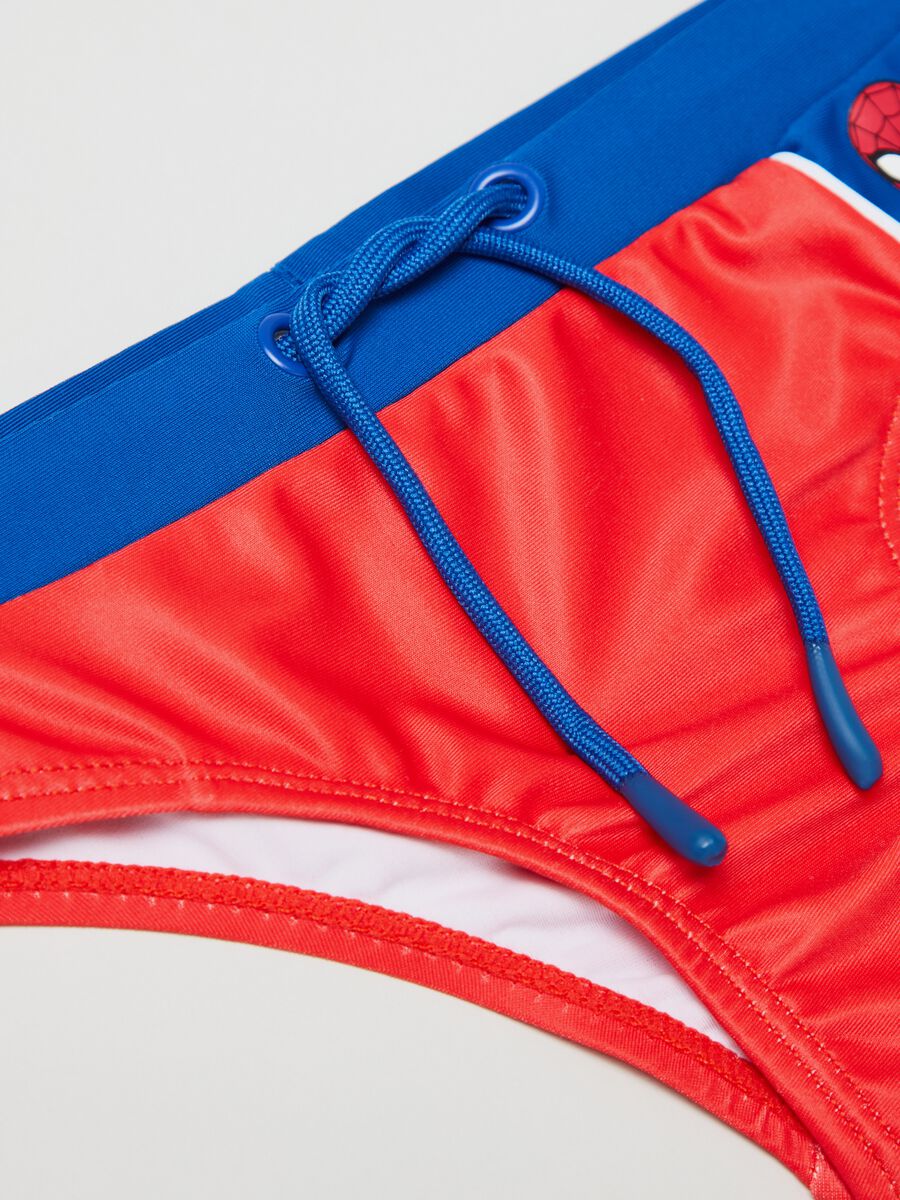 Swim briefs with Spider-Man print_2