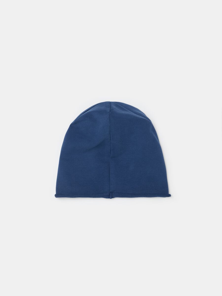 Solid colour hat in French terry_1