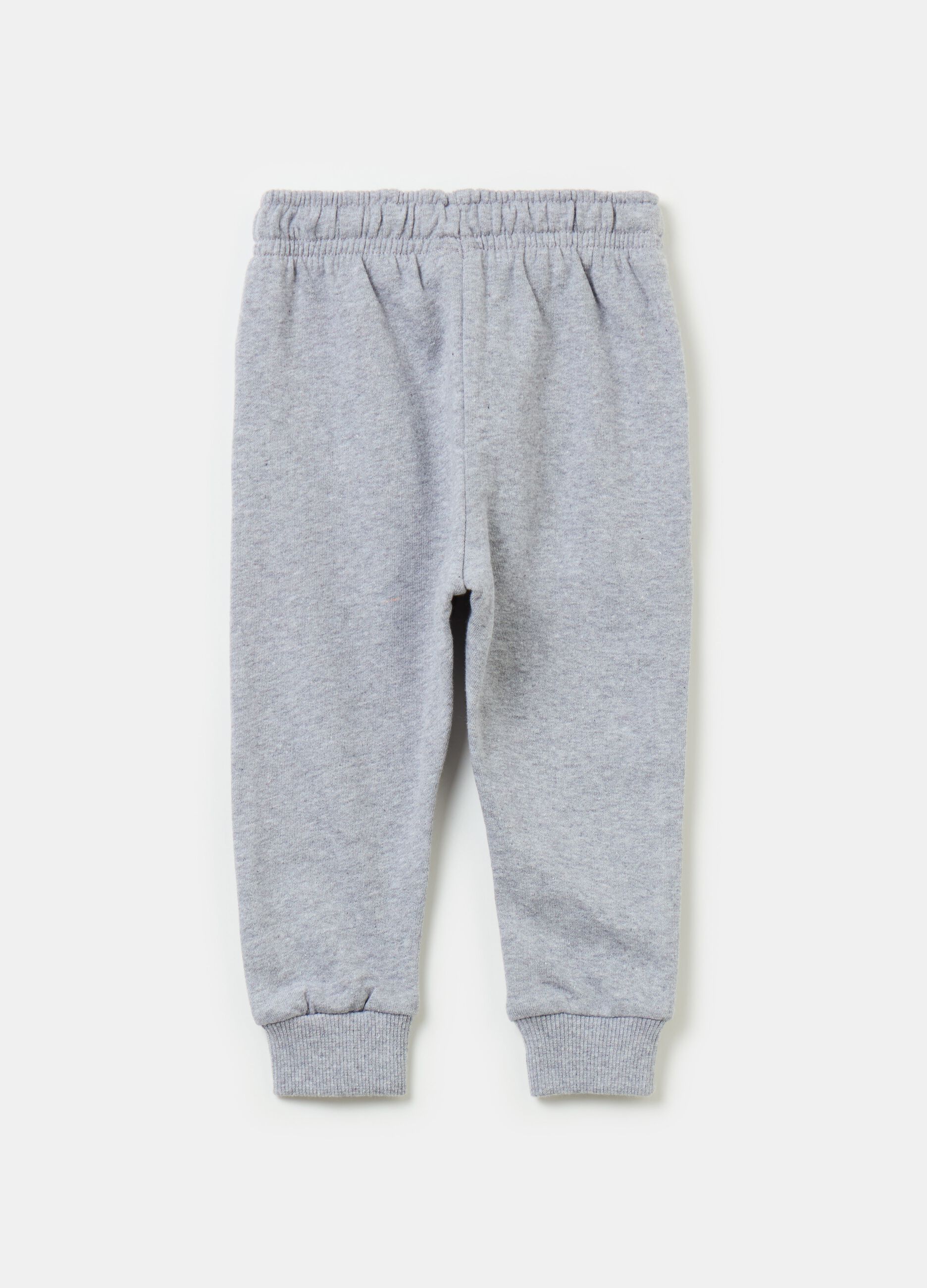 Fleece joggers with drawstring