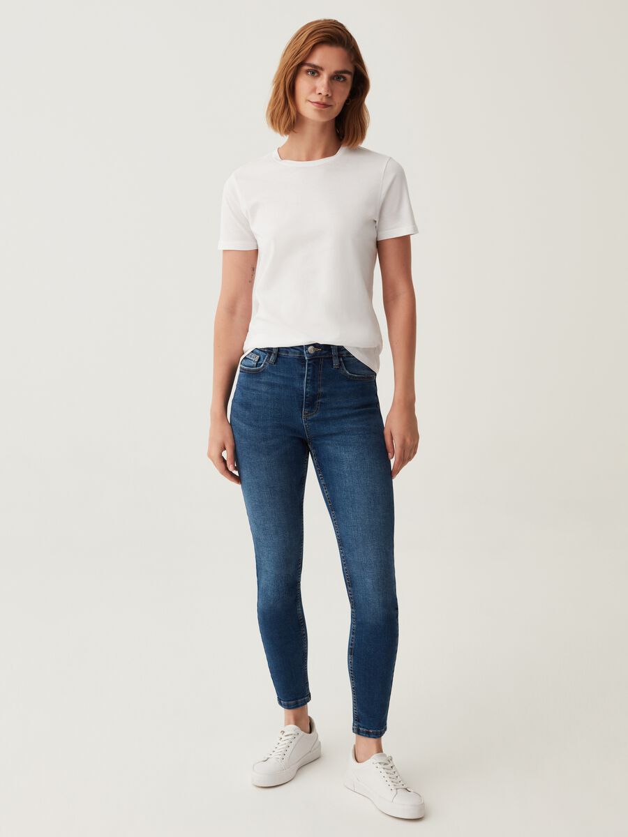 Skinny-fit jeans with five pockets_0