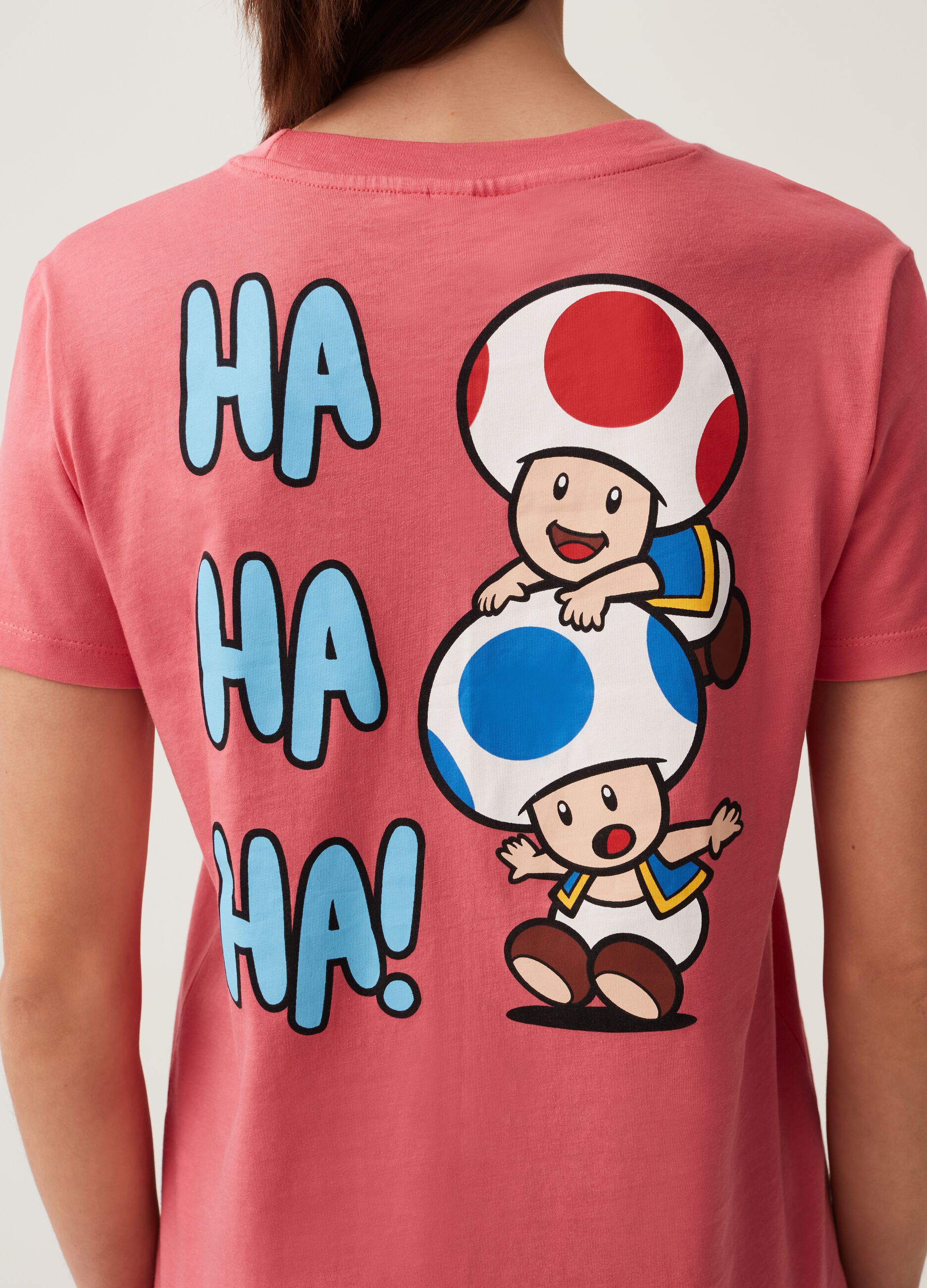 T-shirt con stampa Super Mario Toad