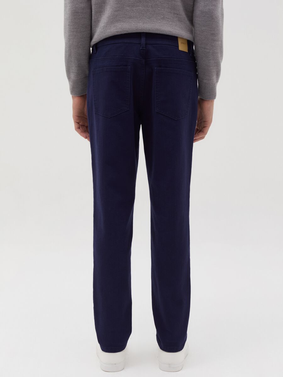 Stretch twill trousers with five pockets_2