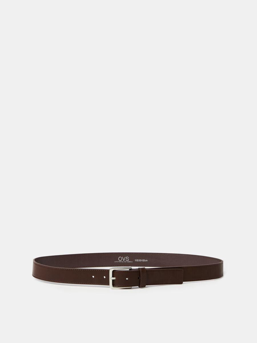 Belt with buckle with matte finish_0