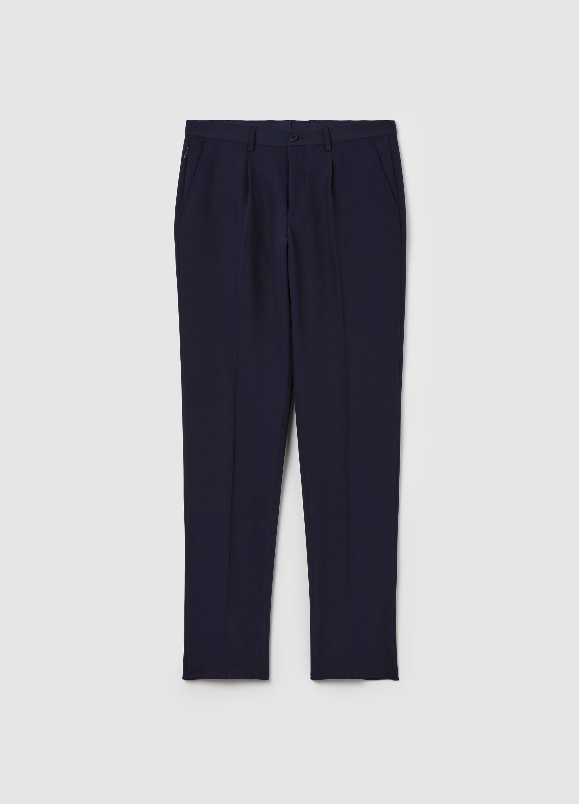 Pantaloni chino con pinces