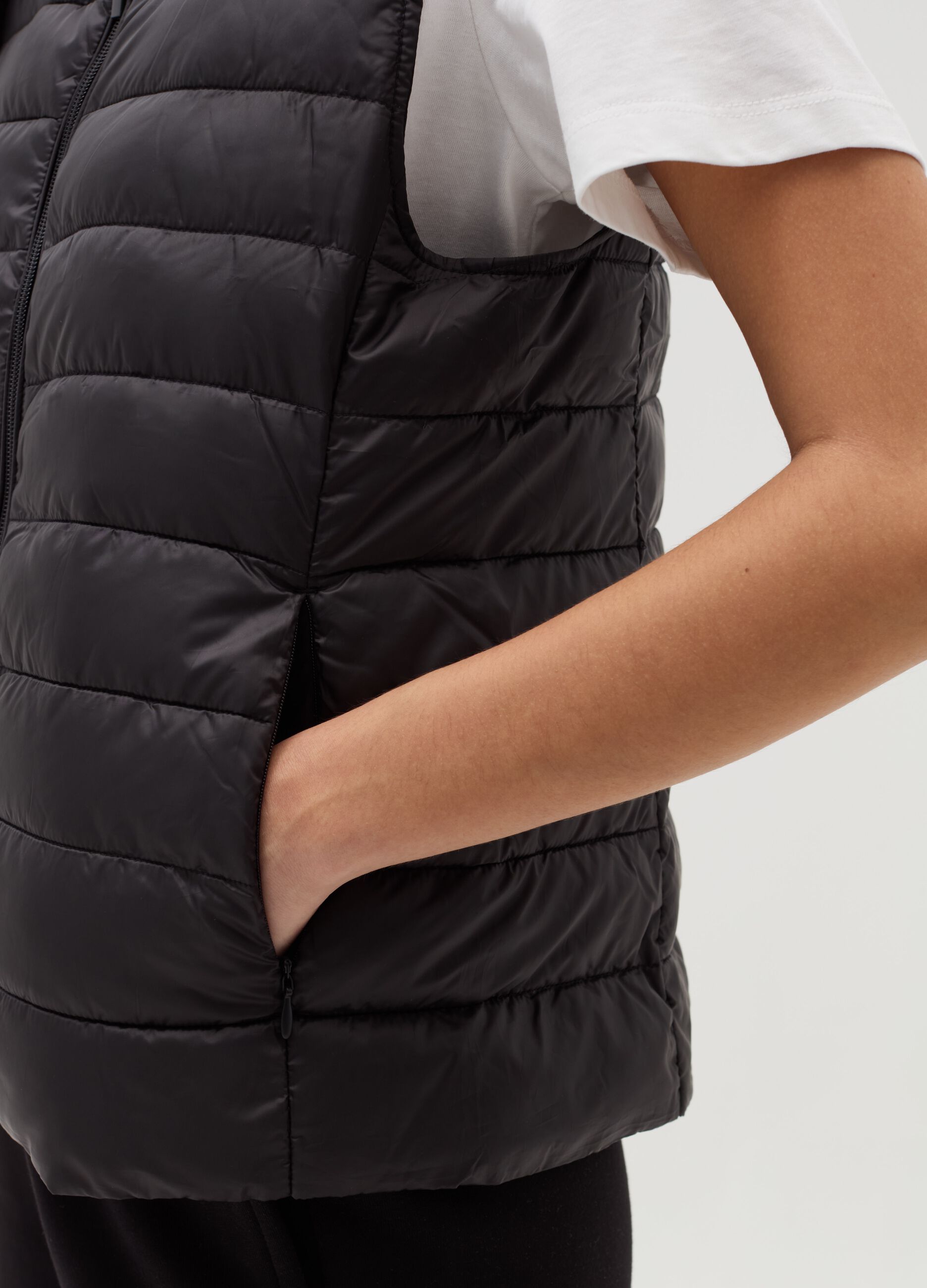 Gilet ultralight a collo alto