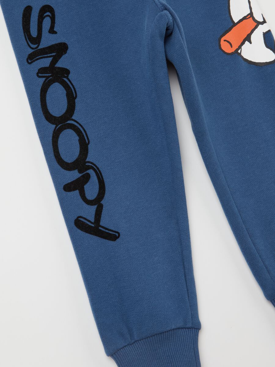 Joggers con coulisse e stampa Snoopy_3