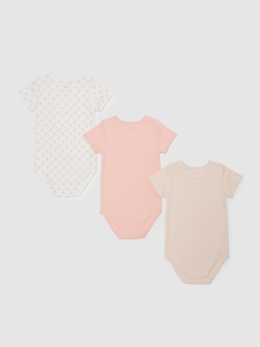 Three-pack bodysuits in organic cotton with print_1