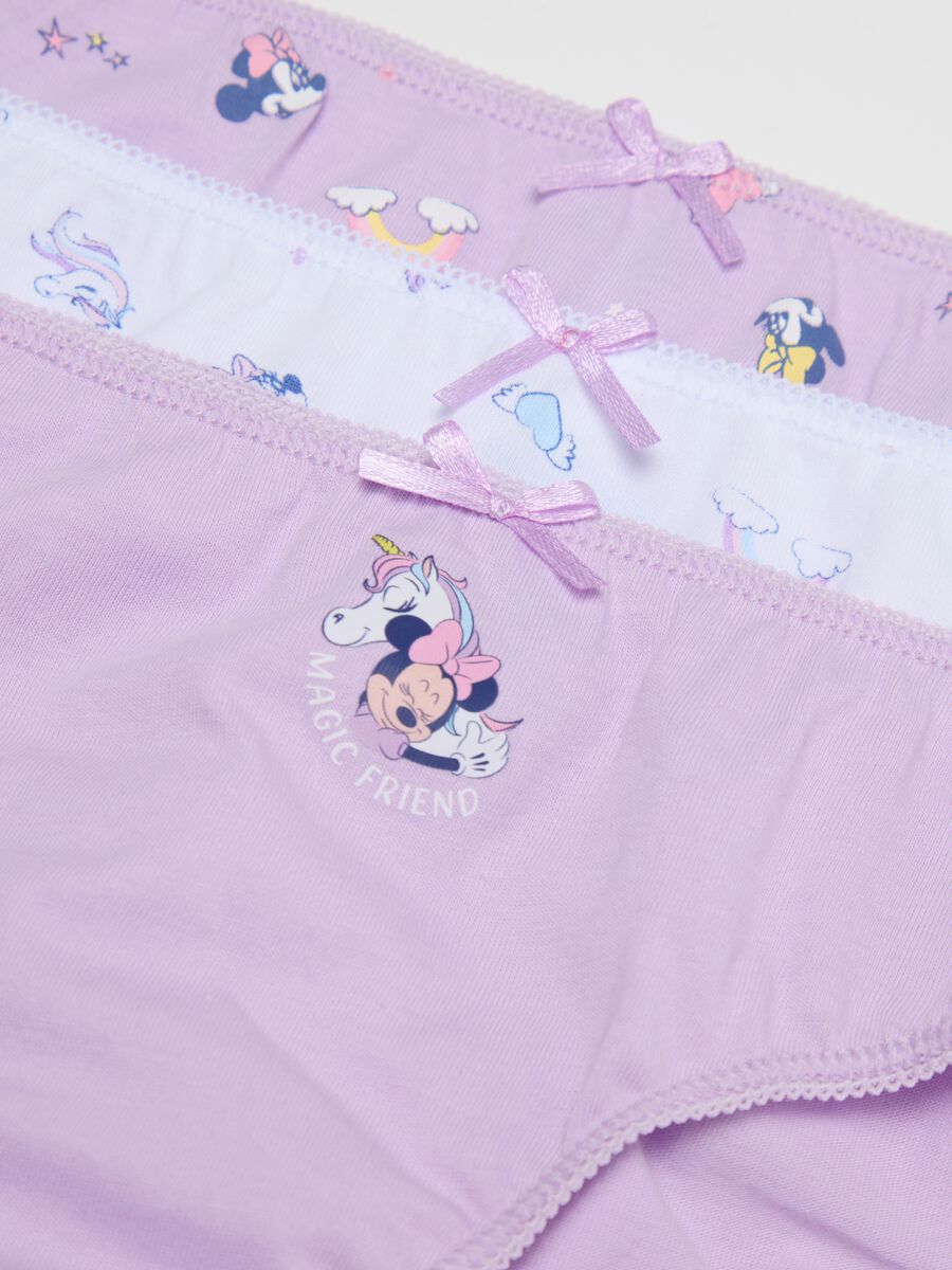 Set cinque slip in cotone bio stampa Minnie_2