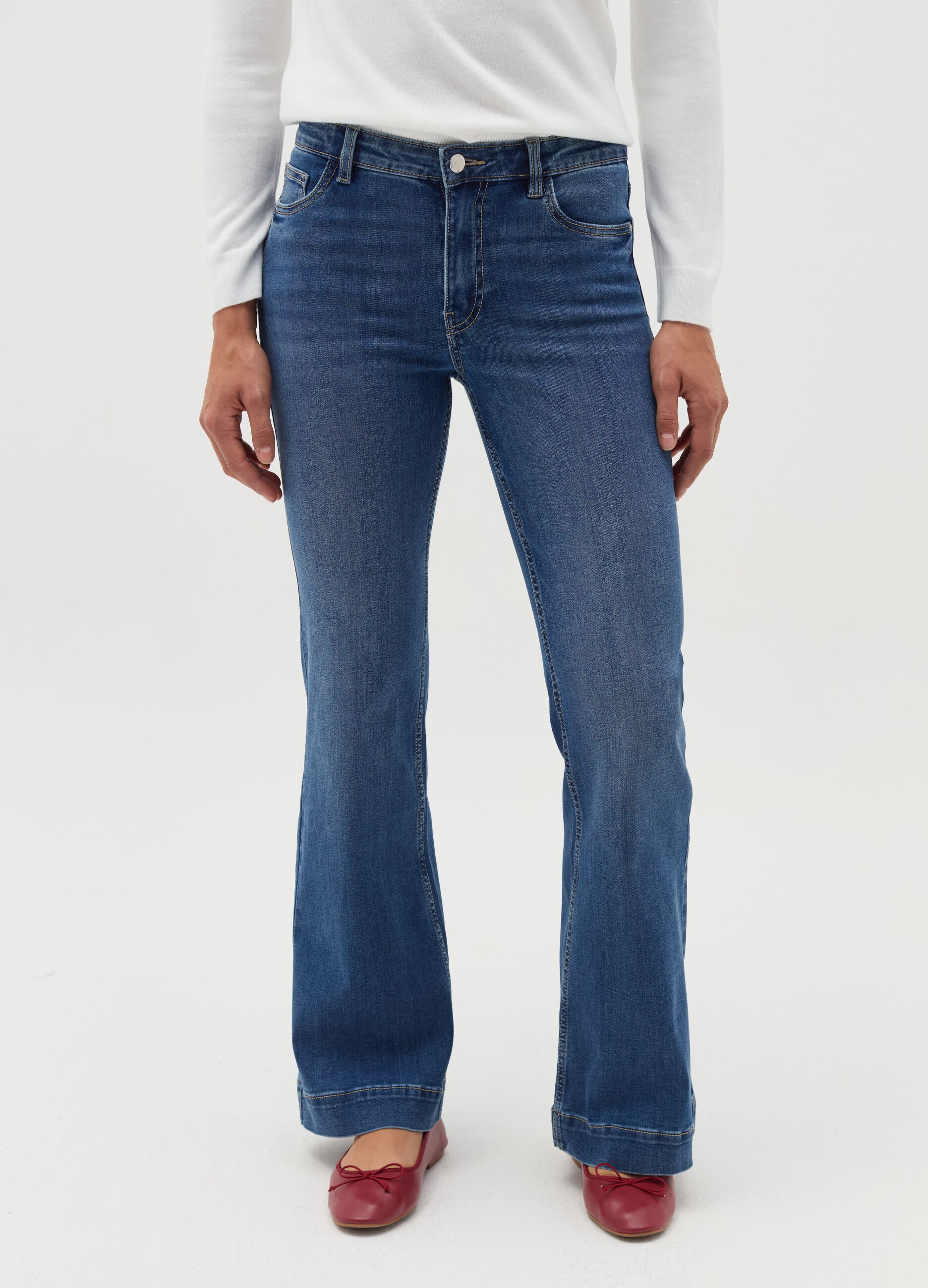 Jeans bootcut fit stretch