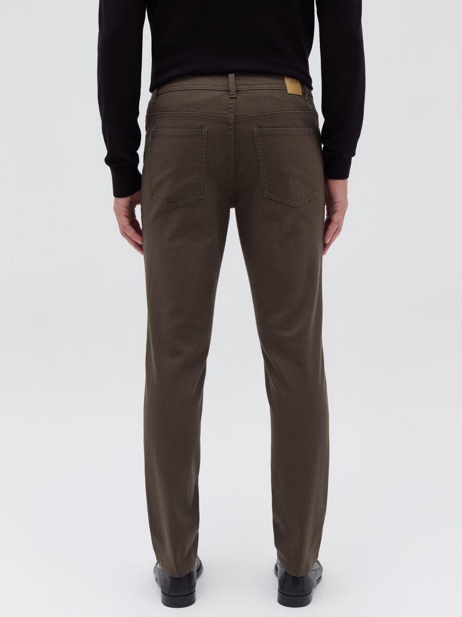 Stretch twill trousers with five pockets_2