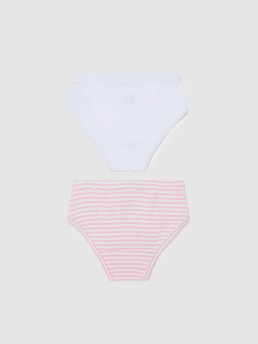 Two-pack briefs in organic cotton with bow_1