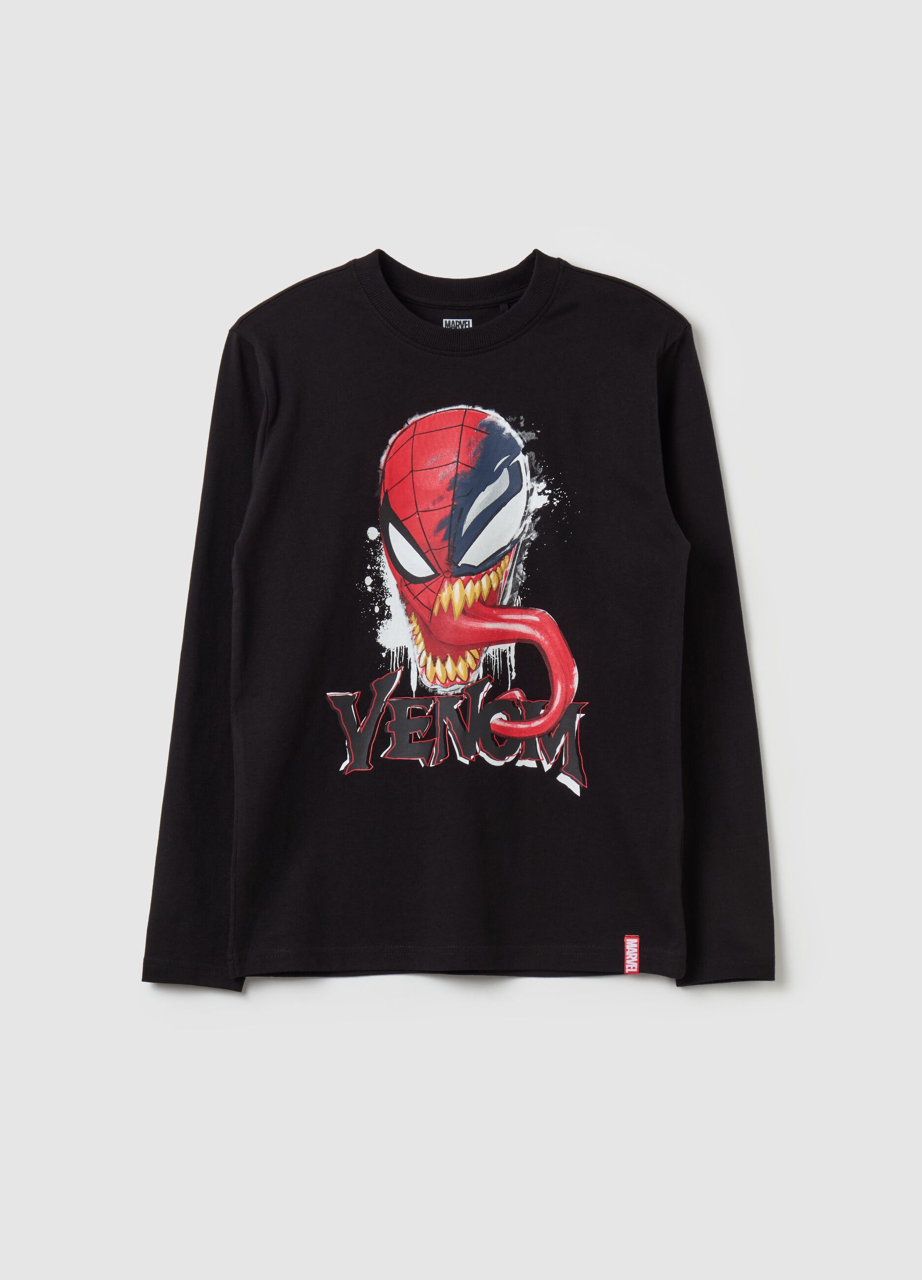 Long-sleeved T-shirt with Venom print