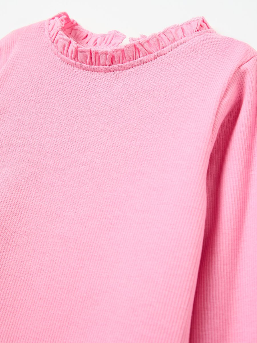 Long-sleeved T-shirt with frills_2