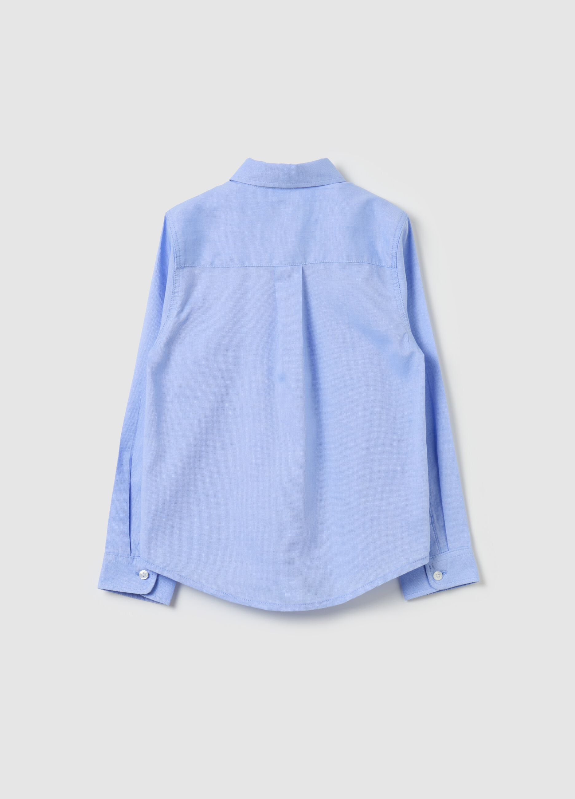 Button-down shirt in cotton twill