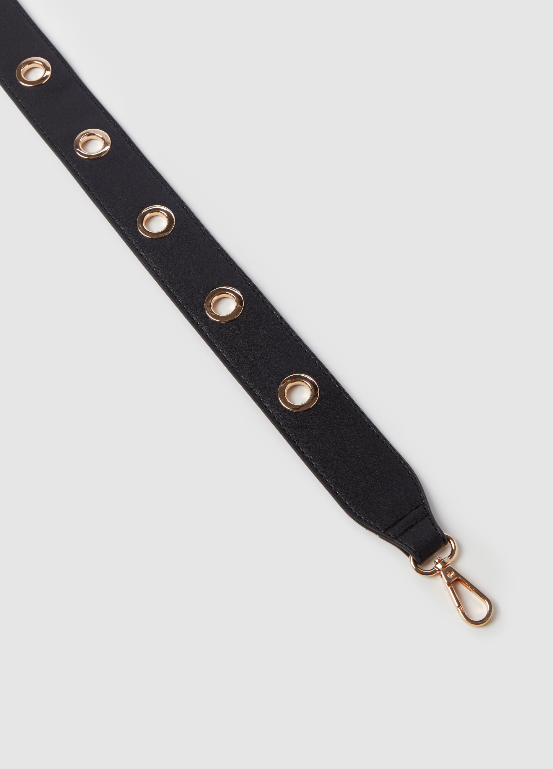 Shoulder bag with eyelets