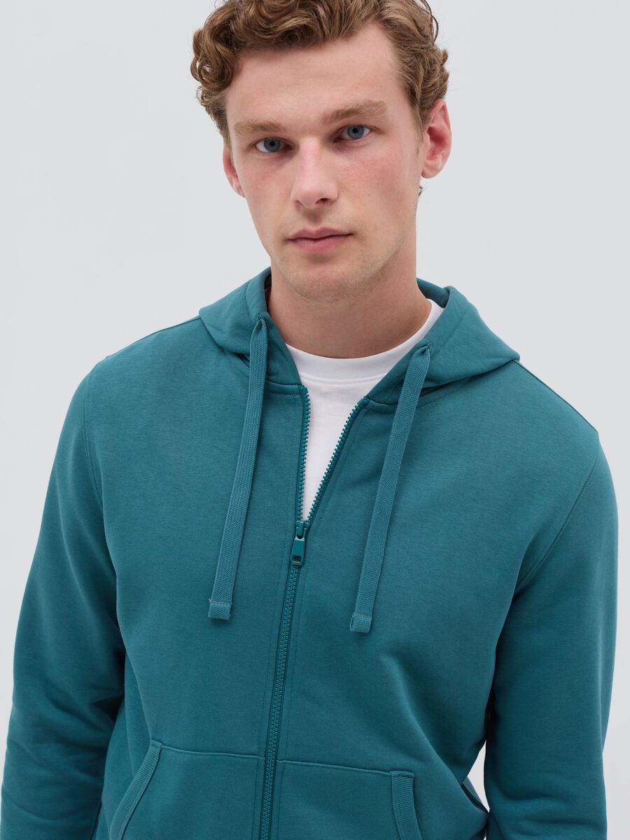 Full-zip sweatshirt with hood_1