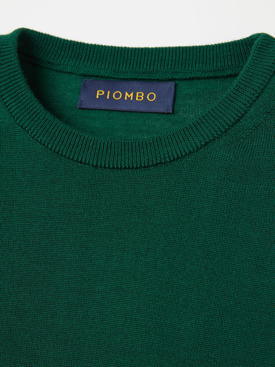 Merino wool pullover with round neck_5