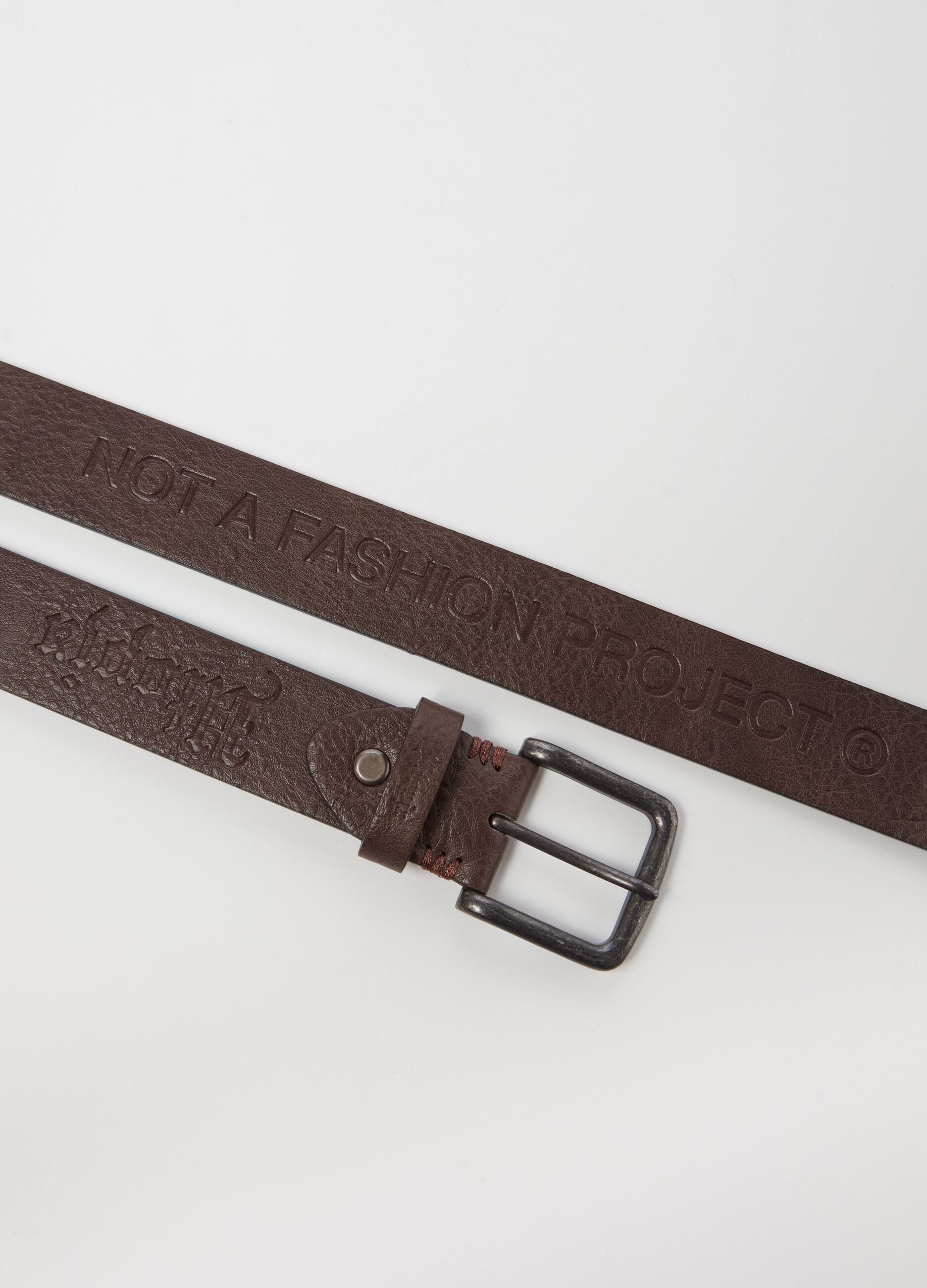 Dark brown logo belt