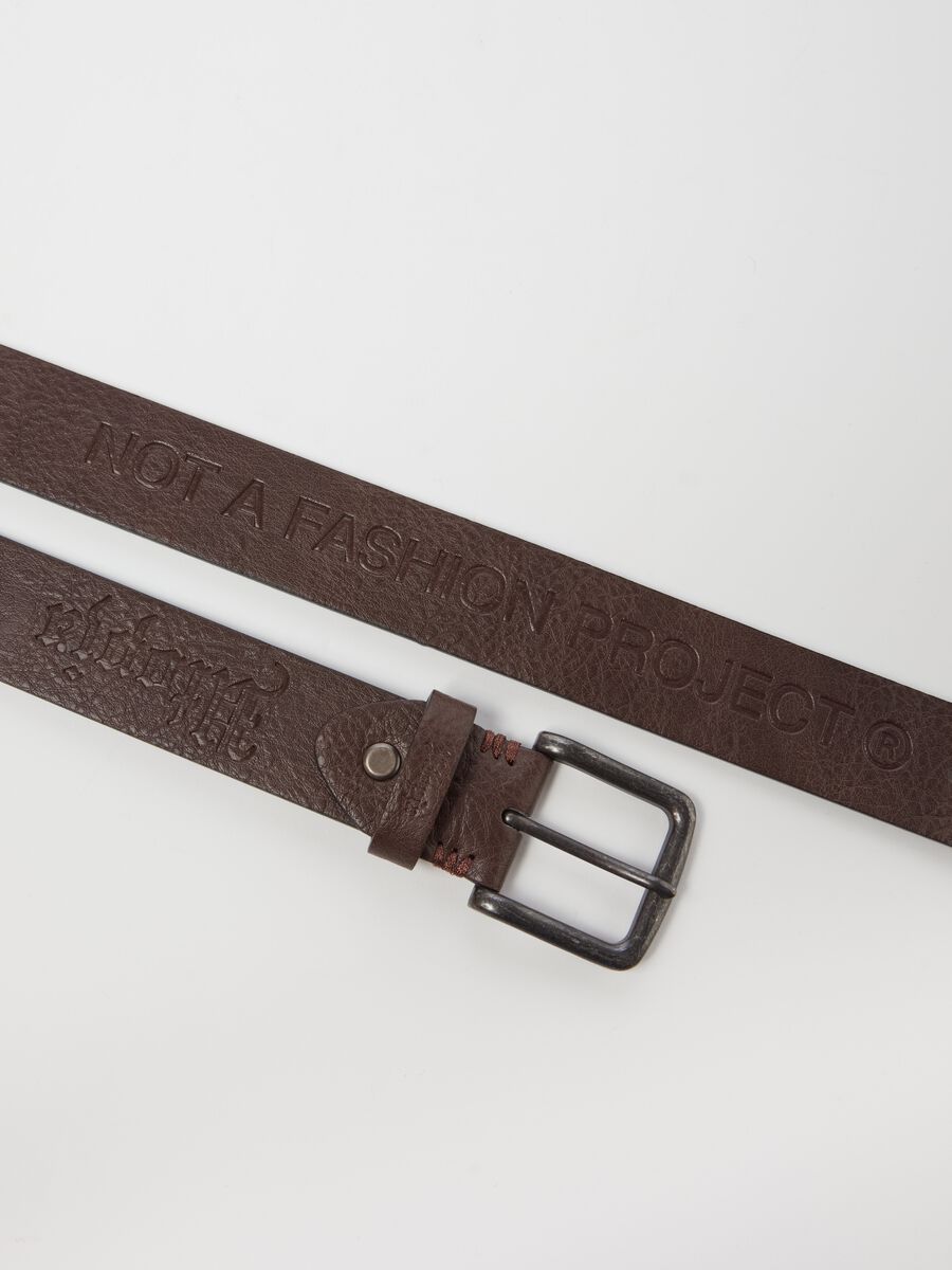 Dark brown logo belt_1