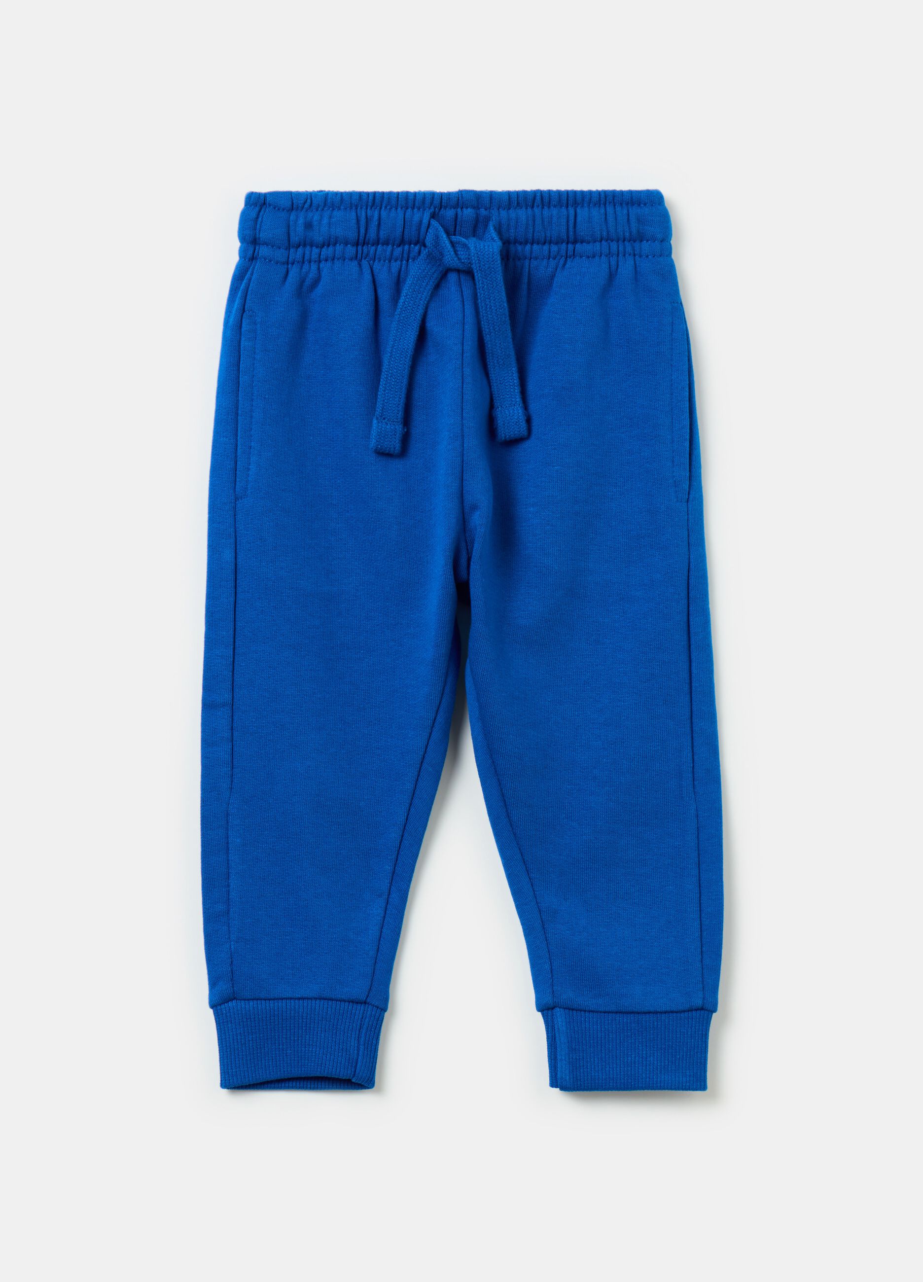 Fleece joggers with drawstring