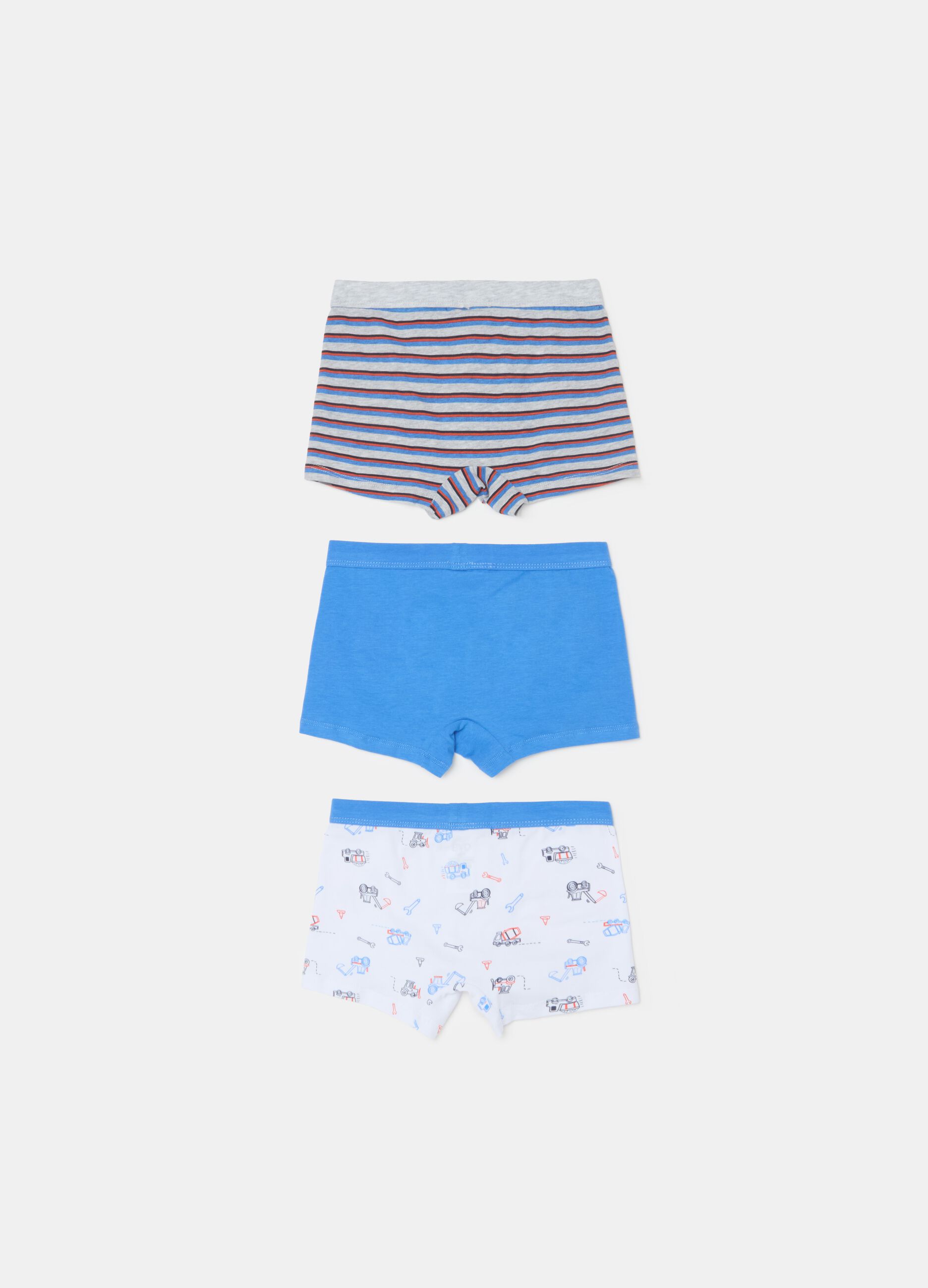 Three-pack organic cotton boxer shorts