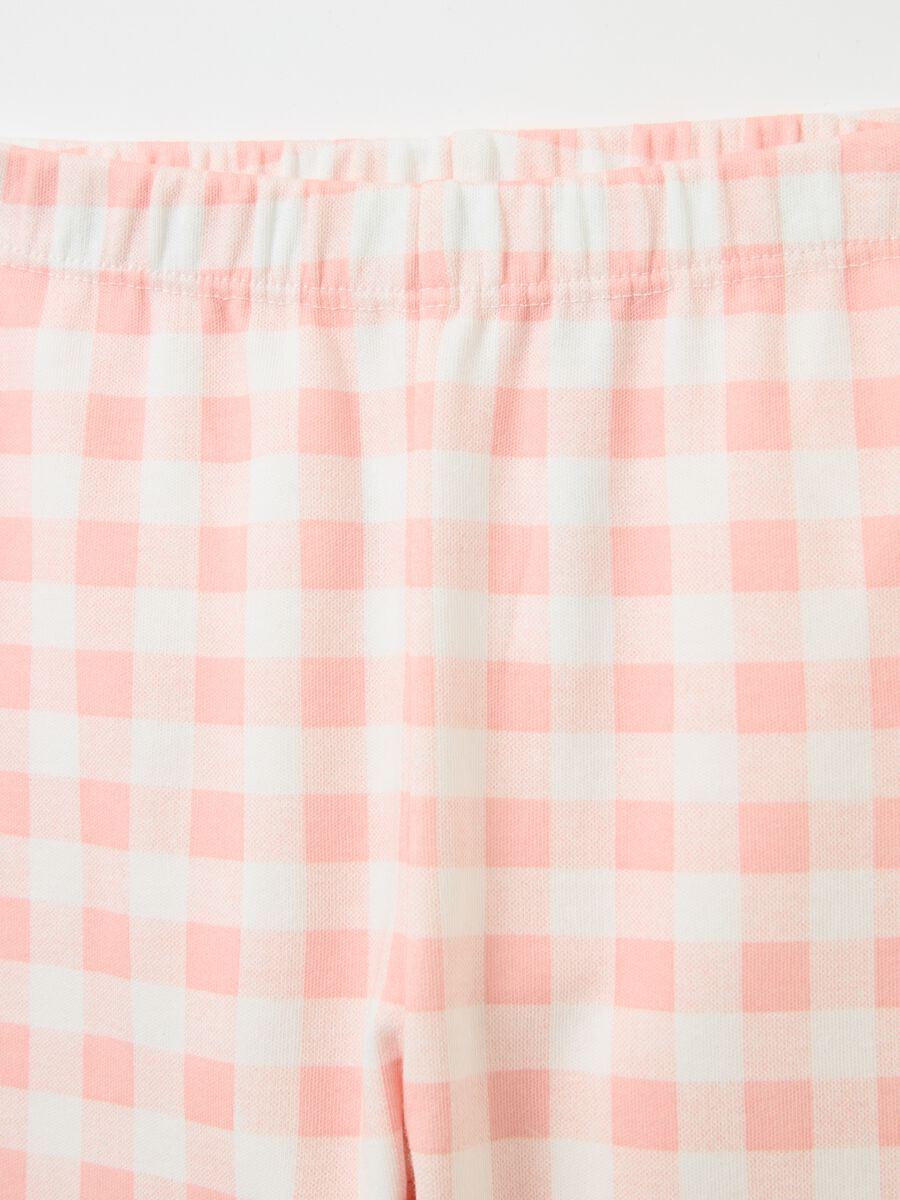 Organic cotton pyjamas with bow and print_2